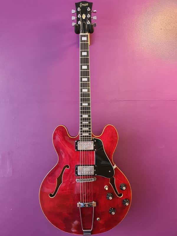 Greco ES-335タイプ チェリーレッド セミアコ Greco ES-335タイプ