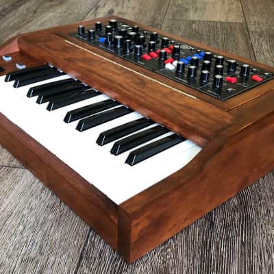 Custom 25 Note Keybed & Enclosure for Behringer Model D 2019 Walnut image 2