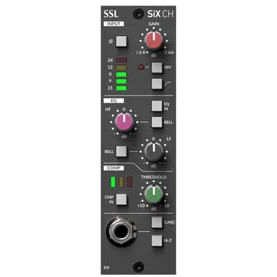 SSL SiX CH 500 Series Channel Strip with Mic Preamp, EQ, Single Knob Compressor image 1