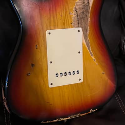 Nash S~57 2015 - 3T Heavy Relic Sunburst, Lollars, Gotoh, Ash Body, Maple on Maple Neck!  KIller set and just one great build guitar.  Alligator Nash HSC image 14