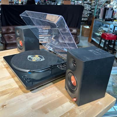 Audio-Technica AT-LP70X-BG Automatic Belt Drive Turntable Package with Edifier MR3 Bluetooth Speakers image 3