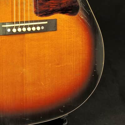 Pre-War Guitars Model J Slope Shoulder Acoustic Guitar With Case Distress Level 2 image 8