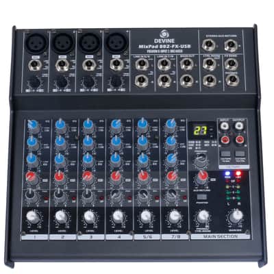 Devine MixPad 802-FX-USB 8-channel mixer with FX and USB image 4