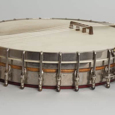 Fairbanks/Vega Tu-Ba-Phone Guitar Banjo (1920), ser. #47716, black tolex hard shell case. image 15