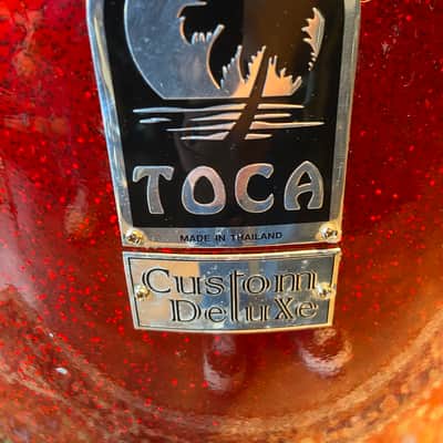 Toca Custom 10.5” Deluxe Tumba Red Sparkle image 4
