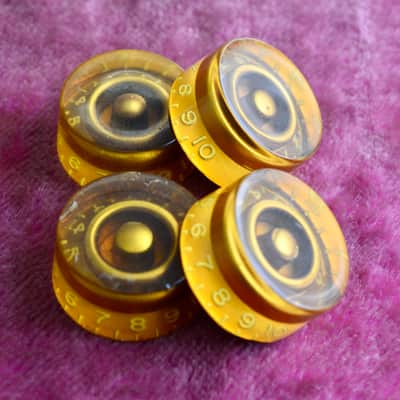 Vintage 1955 Gibson Gold Barrel Knobs Les Paul Goldtop 1954 Standard 1953 ES-175 image 4