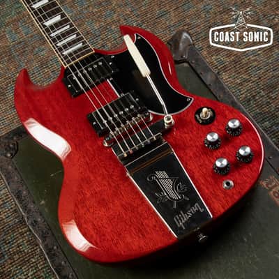 2023 Gibson SG Standard ‘61 Maestro Vibrola Heritage Cherry, original hardcase image 6