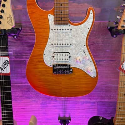 Suhr Standard Plus with Roasted Maple Fretboard 2018 - Present - Trans Honey Amber Burst image 2
