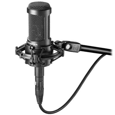 Mint Audio Technica AT2050 Multi-Pattern Condenser Microphone Bundle with 10ft XLR Pig Hog Mic Cable & Polishing Cloth – Cardioid, Omni & Figure-8 Modes for Studio Vocals, Instruments, Voice image 3