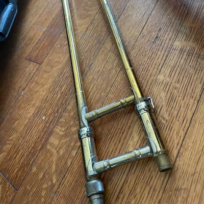 King Cleveland 605 trombone - smooth slide, worn lacquer, w/ Bach aristocrat case image 8