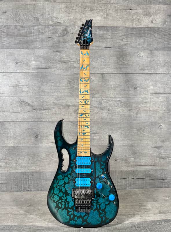 Ibanez JEM Steve Vai JEM77 1991 - Blue Floral Pattern - 1st Year! image 1