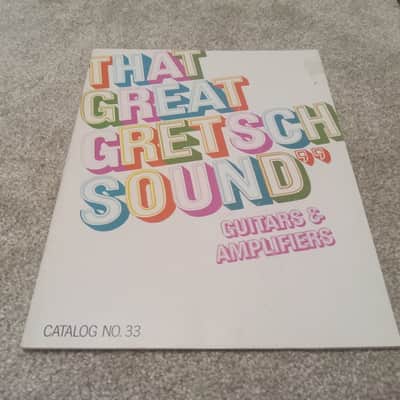 Vintage 1968 Gretsch Guitar, Bass, Amplifier Catalog! Rare, Original Case Candy, Paperwork! image 1