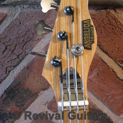 1970's Vintage Made in Japan Angelica Deluxe Tele Bass, all original with Case image 6