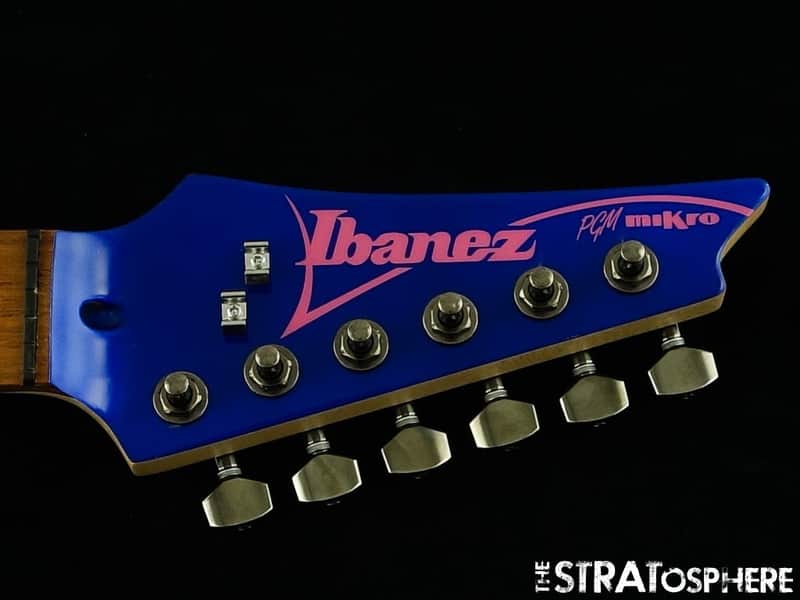Ibanez PGMM31 NECK + TUNERS Paul Gilbert miKro White Reverse Painted Maple image 1
