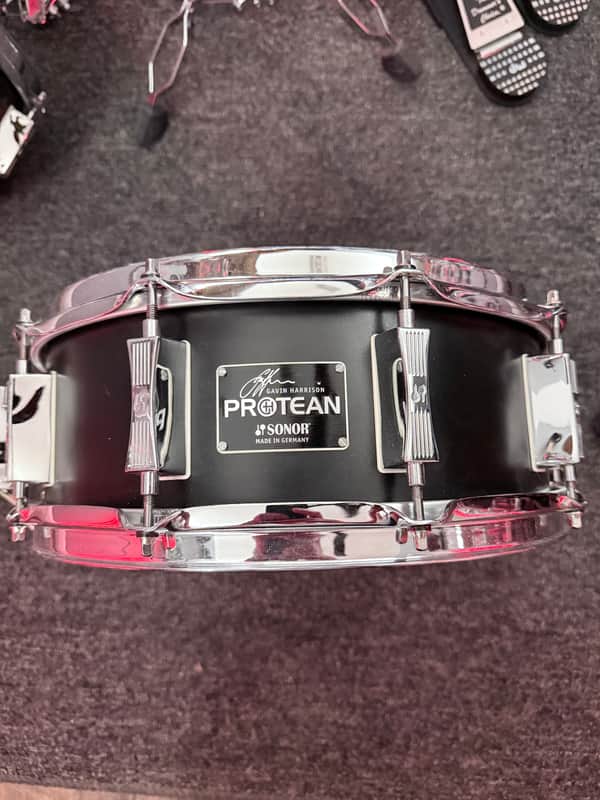 Sonor SSD 14x5.25 GH "Protean" Gavin Harrison Signature 14x5.25" Birch Snare Drum (Standard Edition) 2013 - Present - Silky Black image 1