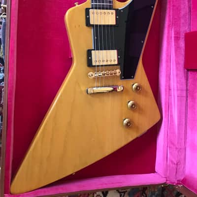 2021 Gibson Custom Shop 1958 Explorer Korina "snake eyes" image 1