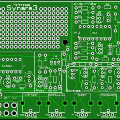 DIY Analog Drum Synth Kit - UFO Percussion Synthesizer with Oscillators, Filter & Mod Area image 3
