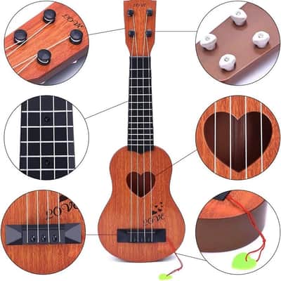 Small Beginner Classical Ukulele Guitar – Portable Musical Instrument for Kids & Beginners with Starter Design image 2