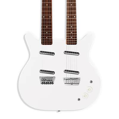 Danelectro Doubleneck (12-string + 6-string), White Pearl (New!) image 6