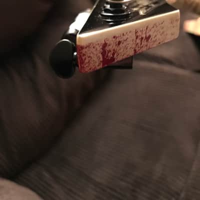 Washburn Vindicator HM Series Scott Ian Signature *RARE Blood Splatter V Guitar* image 7