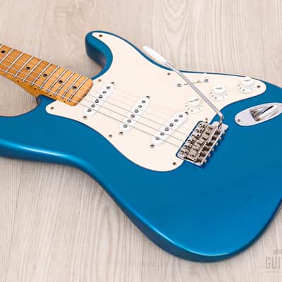 1989 Fender American Vintage '57 Stratocaster, Lake Placid Blue w/ Custom Shop Fat 50s & Tweed Case image 9