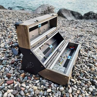 9U Eurorack Case Powered, 84 or 104 hp, patched resealable, modular synthesizer synth image 17