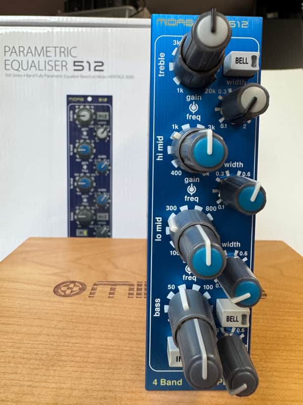 Midas 512 500 Series 4-Band Parametric Equalizer Module 2010s - Blue image 1