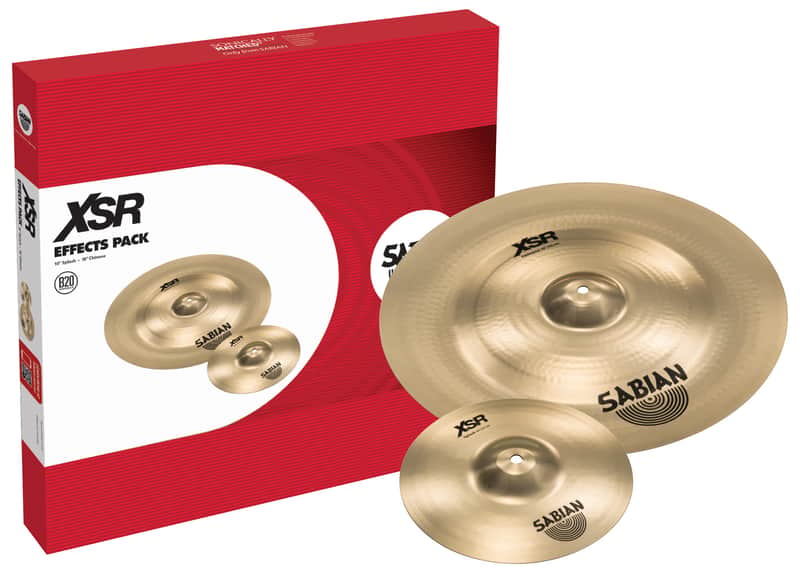 Sabian XSR5005EB XSR Effects 2pc Cymbal Pack w/ 10" Splash, 18" China image 1