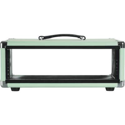 Gator GR-RETRORACK-3SG Rack en bois 3U vintage amp surf green image 5