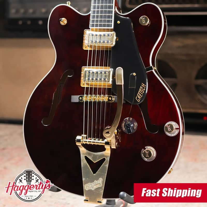 Gretsch Limited Edition Abbey Road Studiomatic Hollow Body with Bigsby Electric Guitar - Classic Walnut Stain with Hardshell Case image 1