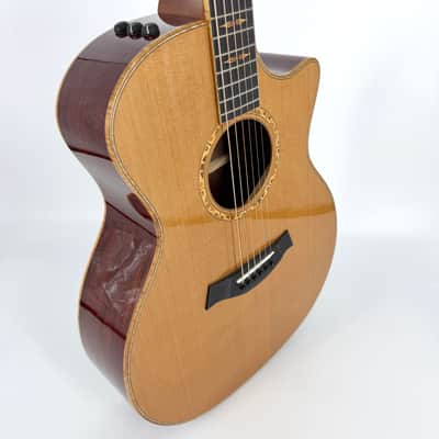 2017 Taylor Custom Grand Auditorium - Dark Cedar + Cocobolo image 11