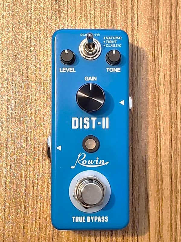 Rowin : DIST-II Distortion mini pedal, with 3 distortion modes - copy of DS-1/RAT, 2020s image 1