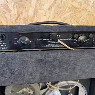 Vintage 1970s Carlsbro 60 TR Amp Tremolo Twin 2x12 Guitar Valve Amplifier Combo image 9