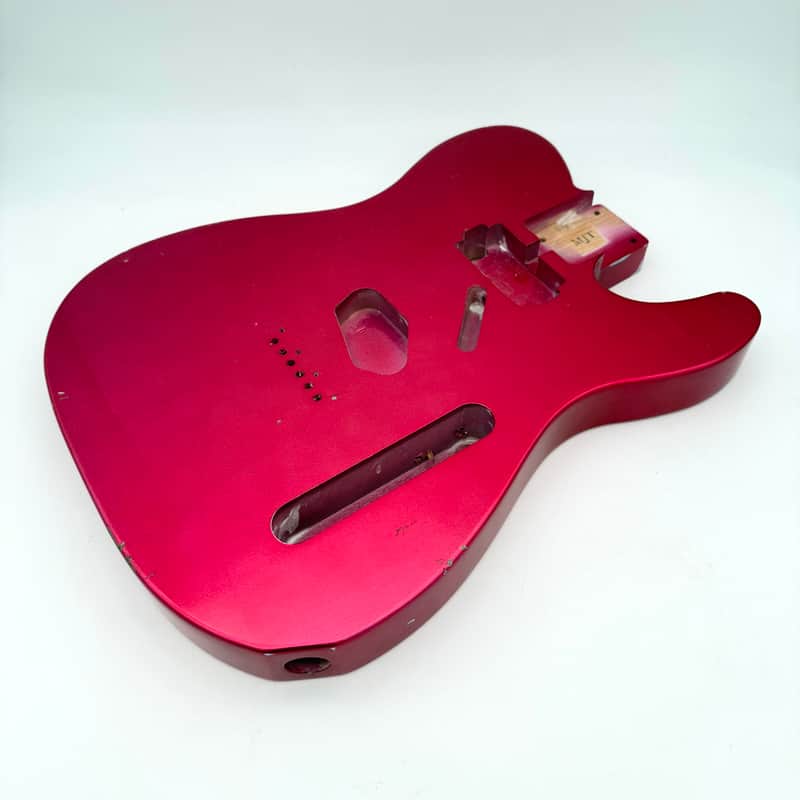 MJT Telecaster Body Alder Relic Nitro Raspberry mjt6572 image 1