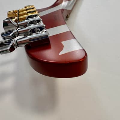 EVH Shark 2019 Burgundy/Silver Stripes image 15