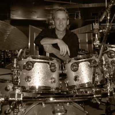 Russ McKinnon's Tower of Power, Joe Cocker, Elton John, DW 5x14" Collector's Maple Snare Drum 2005 - Silver Sparkle image 3
