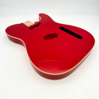 HooDoo Telecaster Body Alder Bound Sparkle Red htb6422 image 3