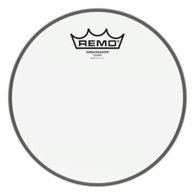 Remo - BA-0308-00- - Batter, Ambassador, Clear, 8" Diameter image 2