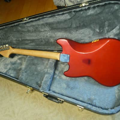 Fender Mustang Guitar with Rosewood Fretboard 1969 - 1973 Competition Red image 4