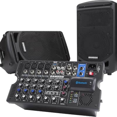Samson Expedition XP800 All-In-One 800 Watt Portable PA System with 8-Channel Mixer,Black image 2