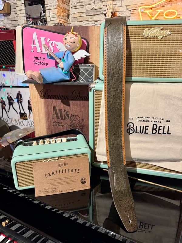 Blue Bell Straps PARIS TEXAS Special Collection EXCLUSIVE for Al’s Music Factory GREEN BULLET CIERVO image 1