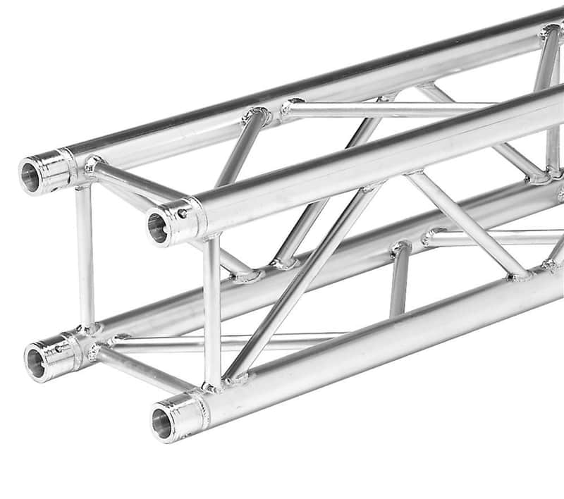 Global Truss SQ-4109 F34 12" Square Truss 1.64'/0.5m Straight Segment image 1