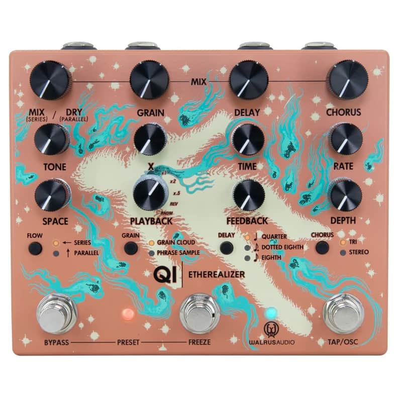 New Walrus Audio Qi Etherealizer Multi Effects Guitar Pedal Terracotta image 1