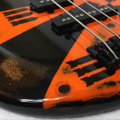 Custom Painted 2019 Ibanez Gio SGR 200B With Light Relic and Graphics image 18
