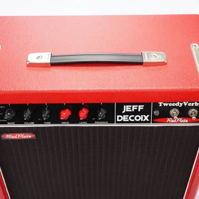 Red Plate Tweedy Verb M2-TV Jeff Decoix 1x12 Guitar Combo Amplifier #52531 image 3