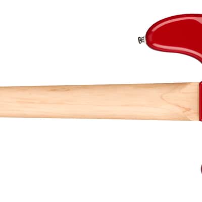 Squier Mini Precision Bass 4-String Bass Guitar, Maple Neck, Dakota Red Finish image 2