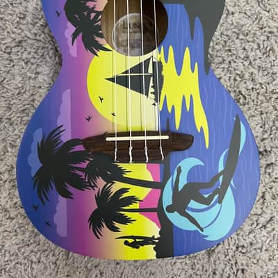 Luna Kauwela Summer Tenor size Ukulele with Custom Graphics - B-stock image 3