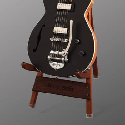 Grez Mendocino F - 2023 - Matt Black w/ Fralin Mini Humbuckers & TK Smith vibrato. NEW (Authorized Dealer) image 6