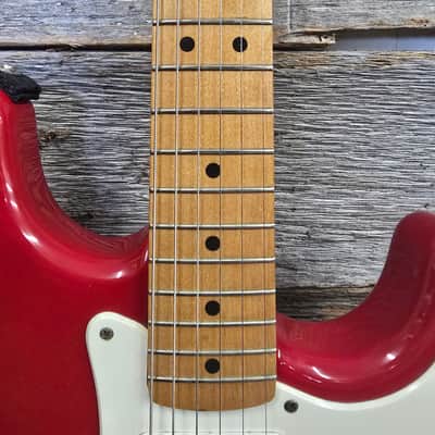 Fender Standard Stratocaster with Vintage Tremolo, Maple Fretboard 1991 - 1997 - Crimson Red Metallic image 8