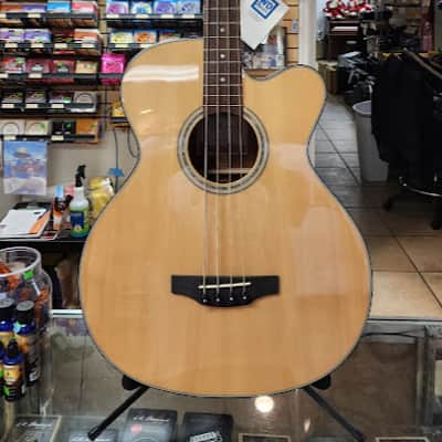 Takamine GB30CE NAT G Series Jumbo Cutaway Acoustic/Electric Bass 2010s - Natural Gloss image 2
